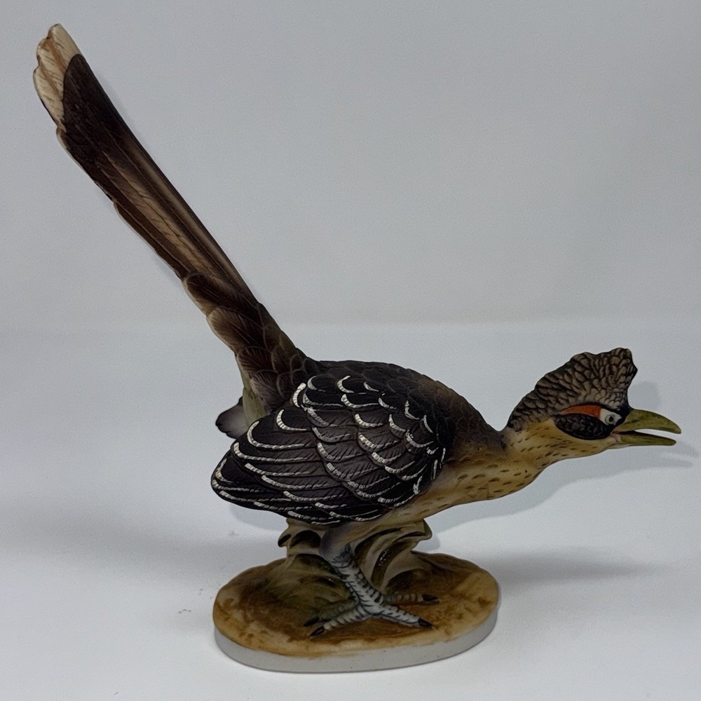 Vintage Lefton China Road Runner KW3209 Hand Painted Japan Bird Excellent Cond